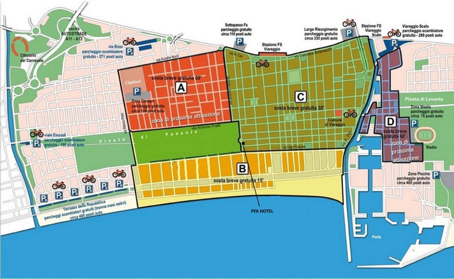 Pfa Hotel Виареджо Екстериор снимка